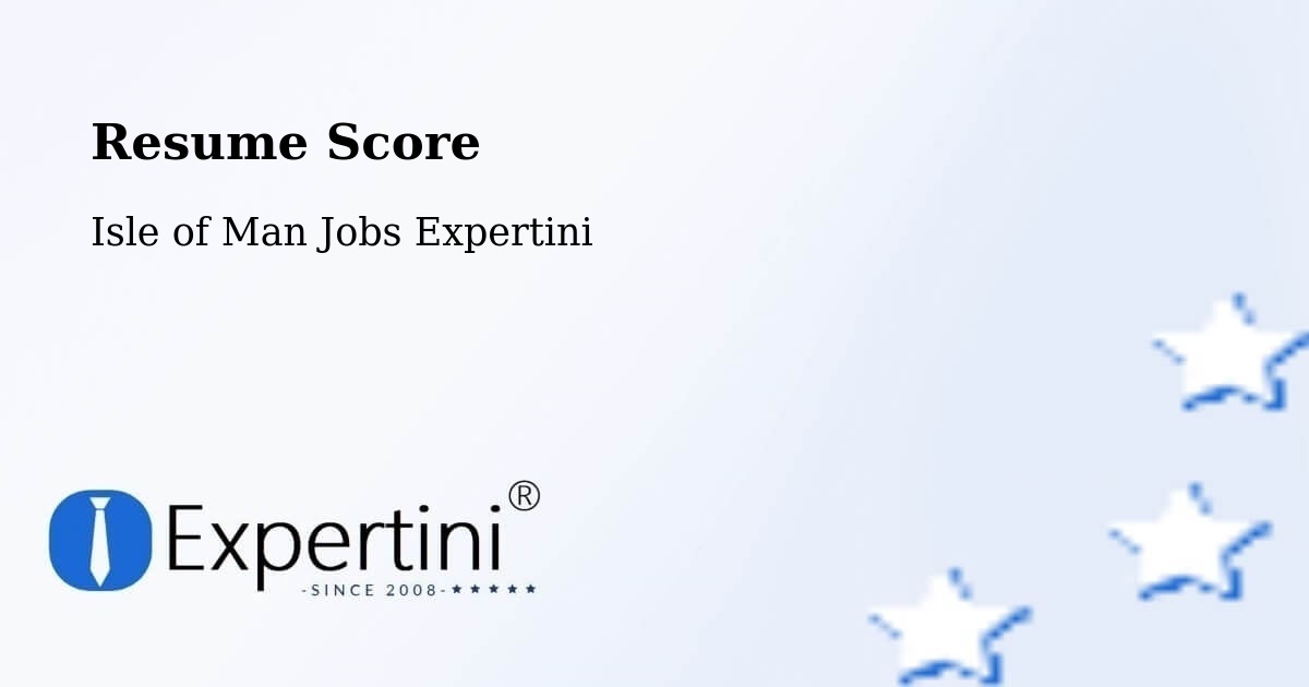 Resume Score & Job Description Match Tool – Port Soderick - Isle of Man Jobs Expertini